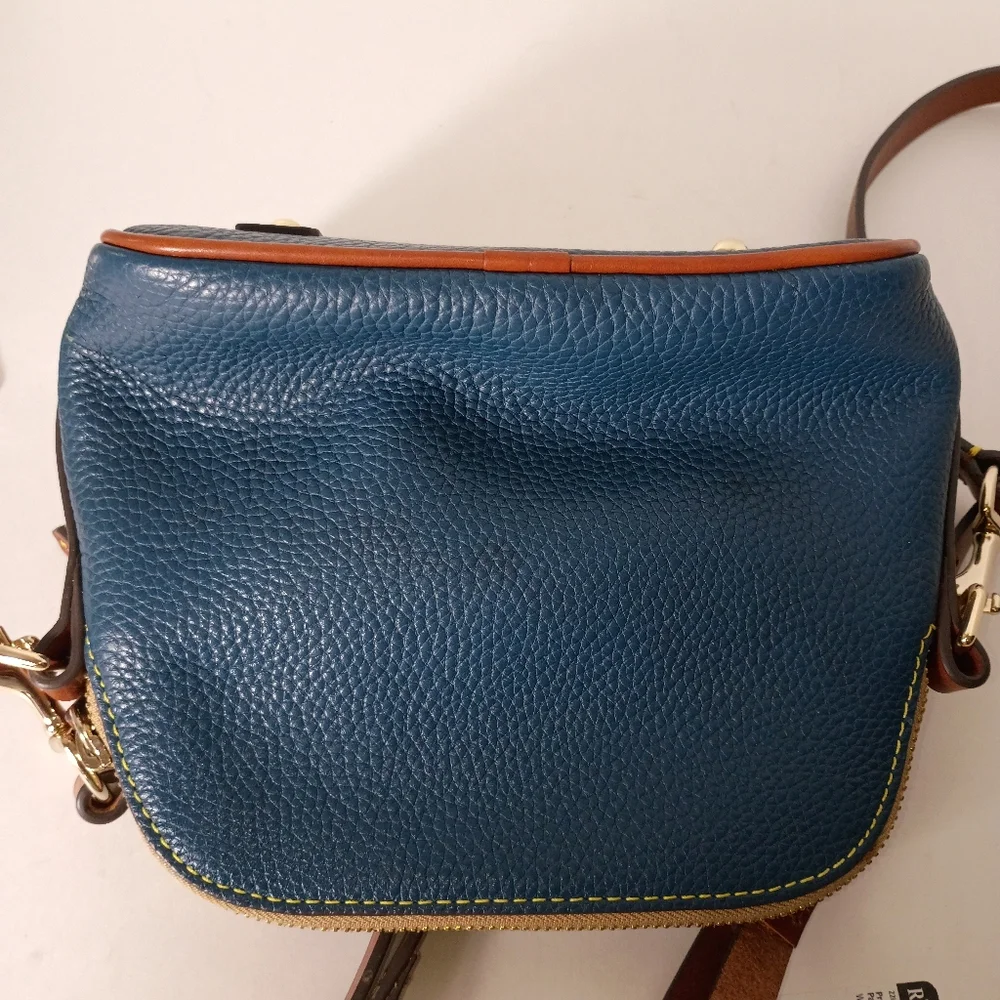 Dooney & Bourke Teal Pebble Leather Crossbody Bag and Wallet Set - Picture 5 of 17